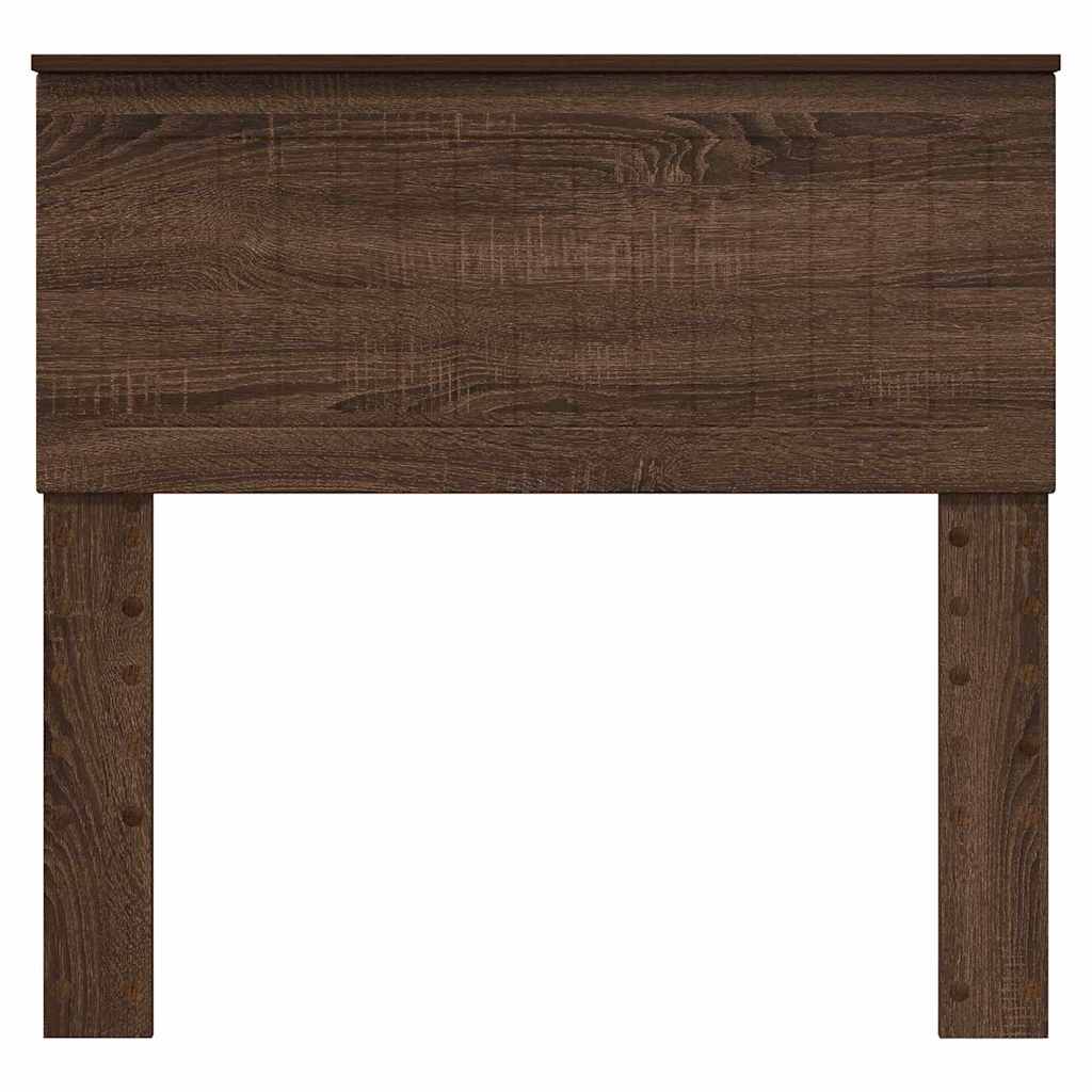 Hoofdbord met hoofdeinde Bruin Eiken 90 cm Bewerkt hout