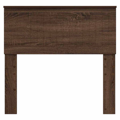 Hoofdbord met hoofdeinde Bruin Eiken 90 cm Bewerkt hout