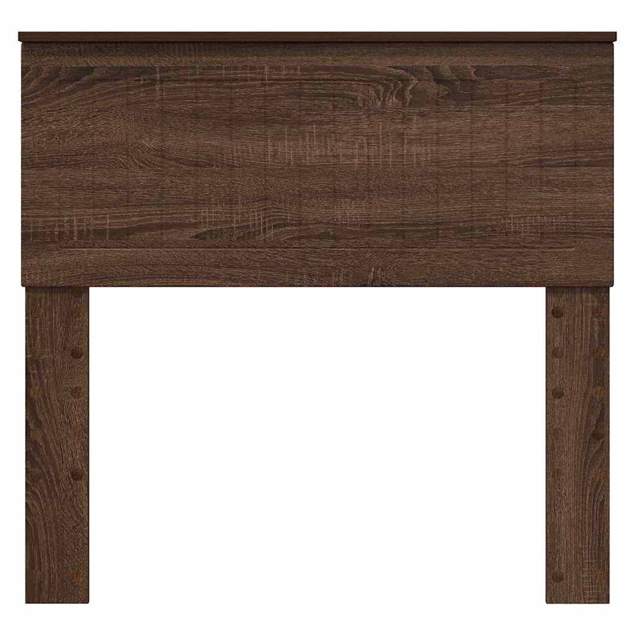 Hoofdbord met hoofdeinde Bruin Eiken 90 cm Bewerkt hout