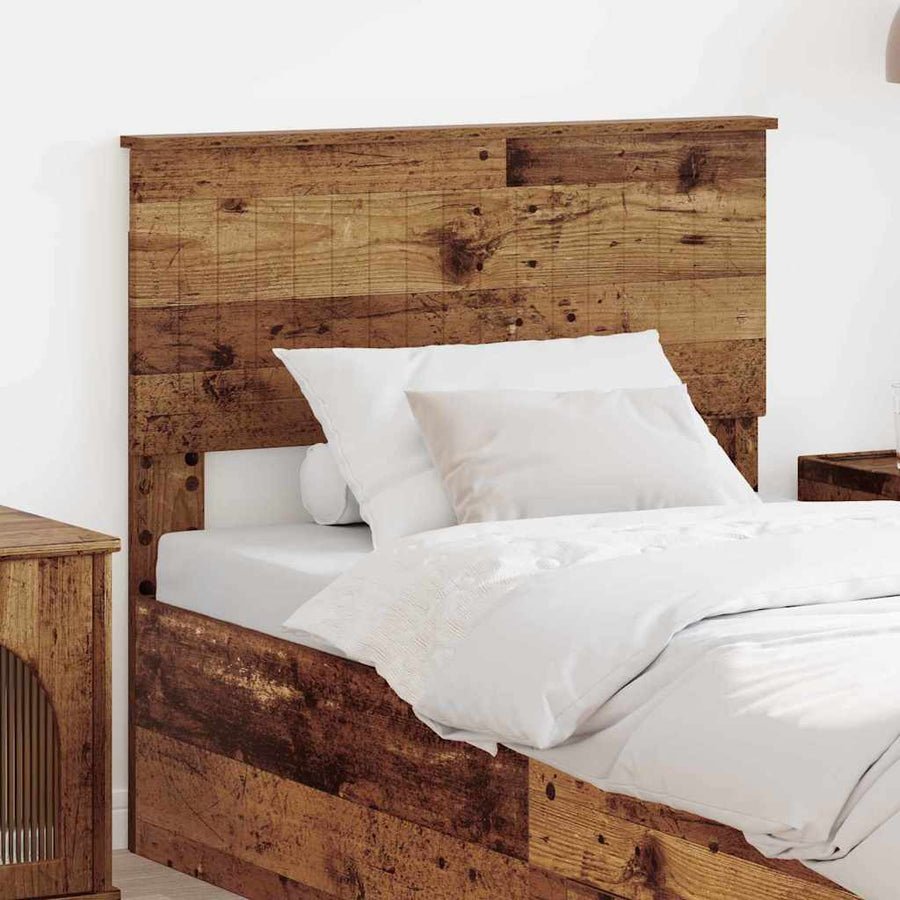 Hoofdbord met hoofdeinde Oud Hout 90 cm Bewerkt hout