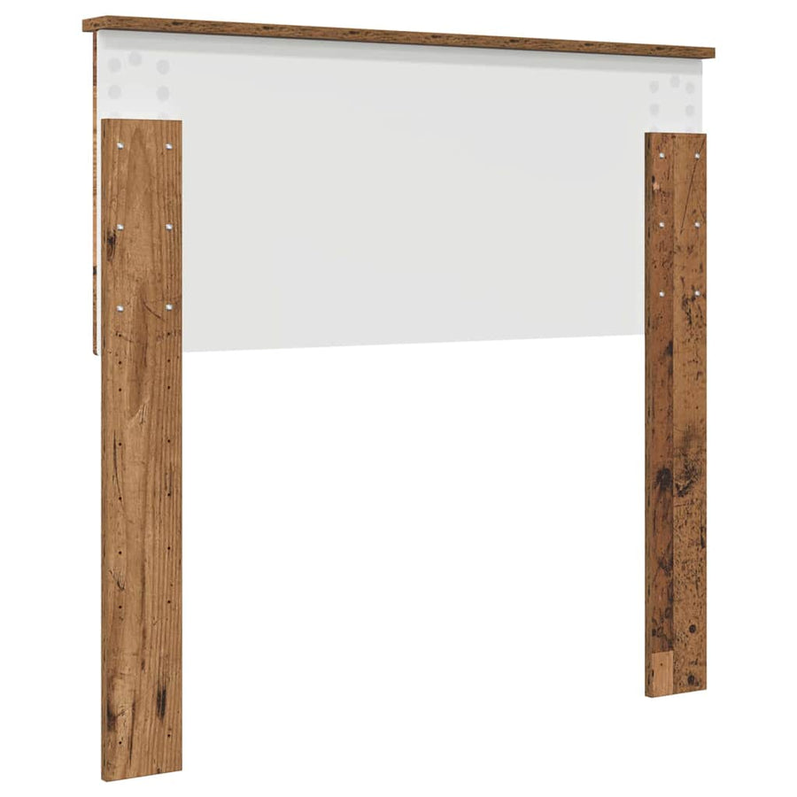 Hoofdbord met hoofdeinde Oud Hout 90 cm Bewerkt hout