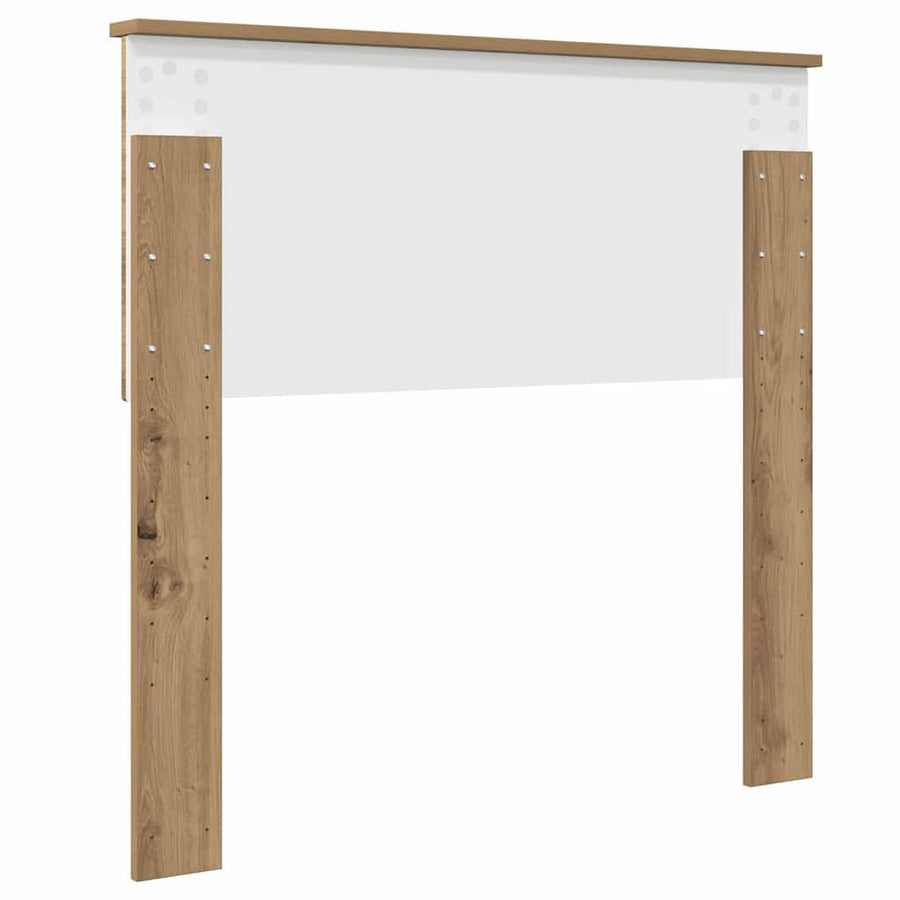 Hoofdbord met hoofdeinde Artisan Eiken 90 cm Bewerkt hout