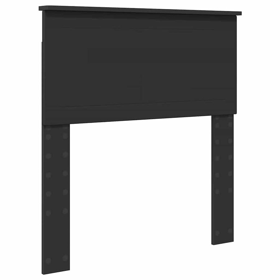 Hoofdbord met hoofdeinde Zwart Eiken 80 cm Bewerkt hout