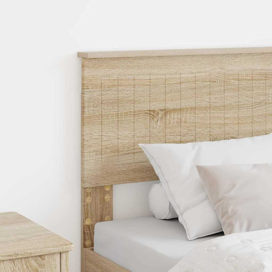 Hoofdbord met hoofdeinde Sonoma Eiken 80 cm Bewerkt hout