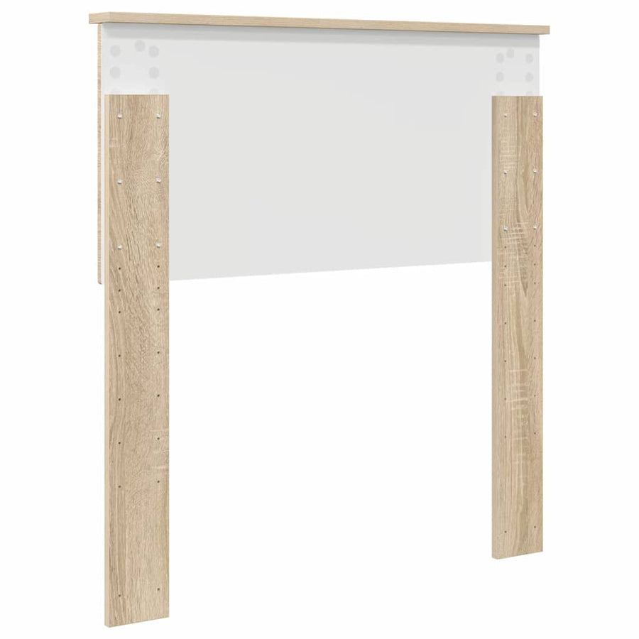 Hoofdbord met hoofdeinde Sonoma Eiken 80 cm Bewerkt hout