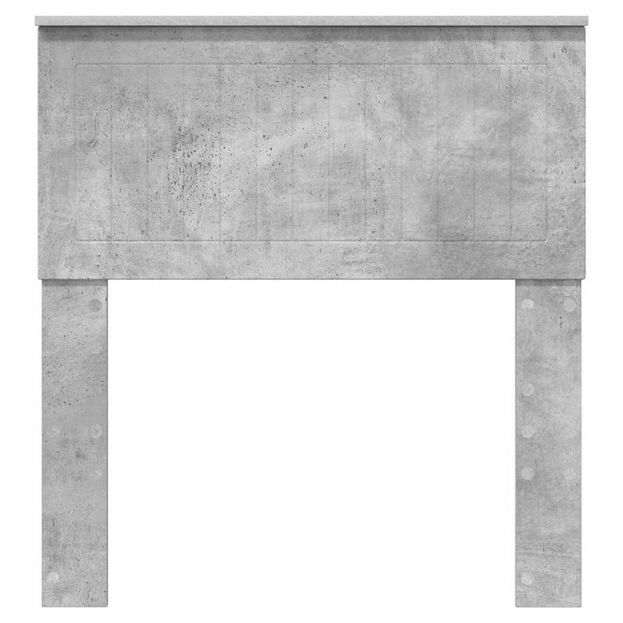 Hoofdbord met hoofdeinde Beton Grijs 80 cm Bewerkt hout