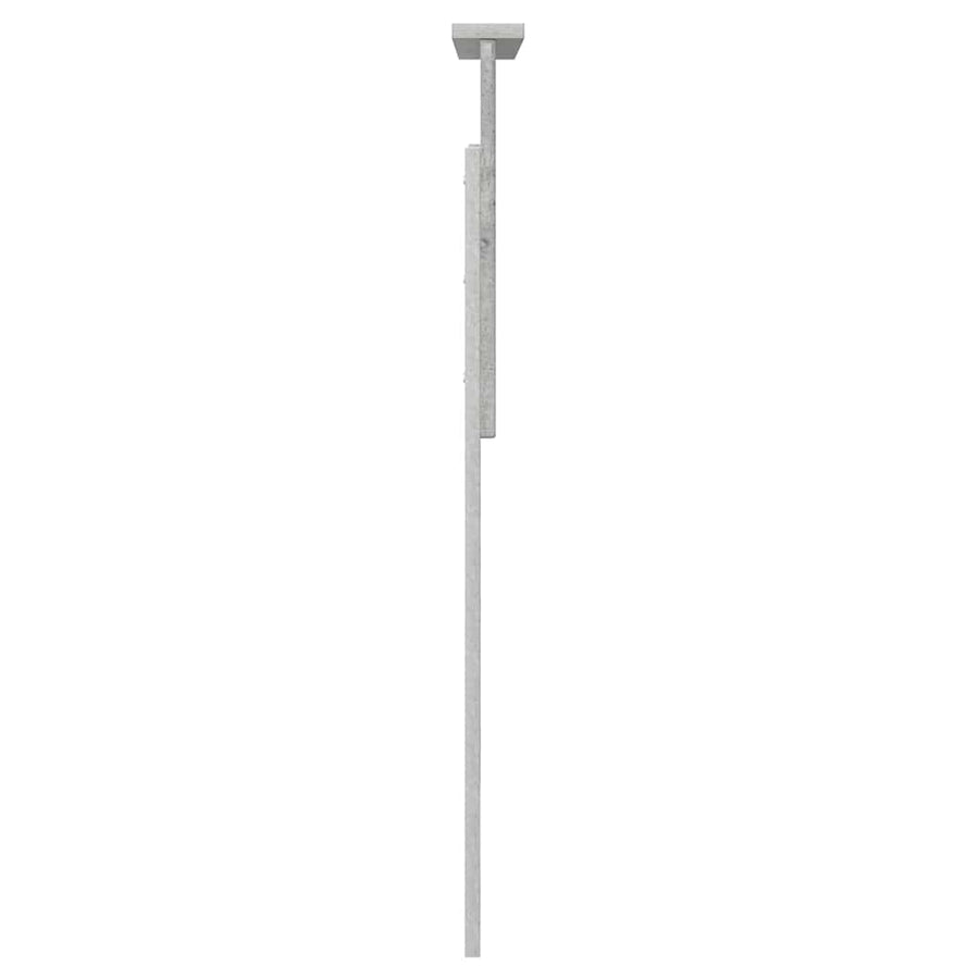 Hoofdbord met hoofdeinde Beton Grijs 80 cm Bewerkt hout
