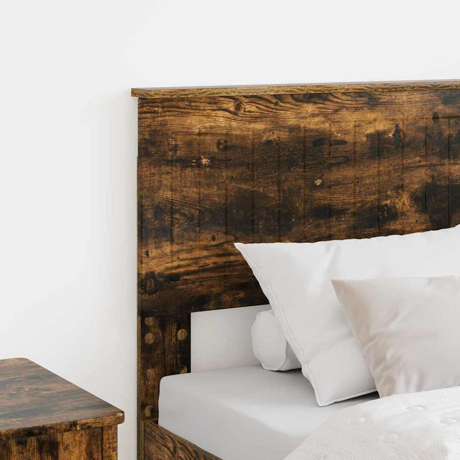 Hoofdbord met hoofdeinde Gerookt eiken 80 cm Bewerkt hout