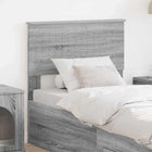 Hoofdbord 80 cm grijs bewerkt hout