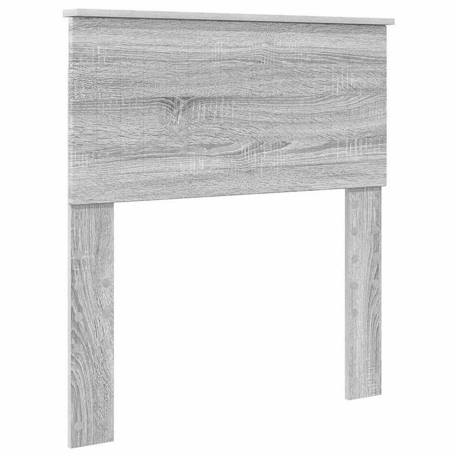 Hoofdbord met hoofdeinde Grijs Sonoma 80 cm Bewerkt hout