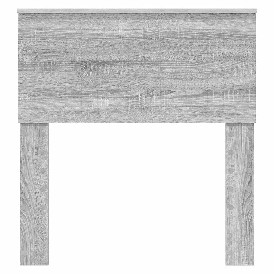 Hoofdbord met hoofdeinde Grijs Sonoma 80 cm Bewerkt hout