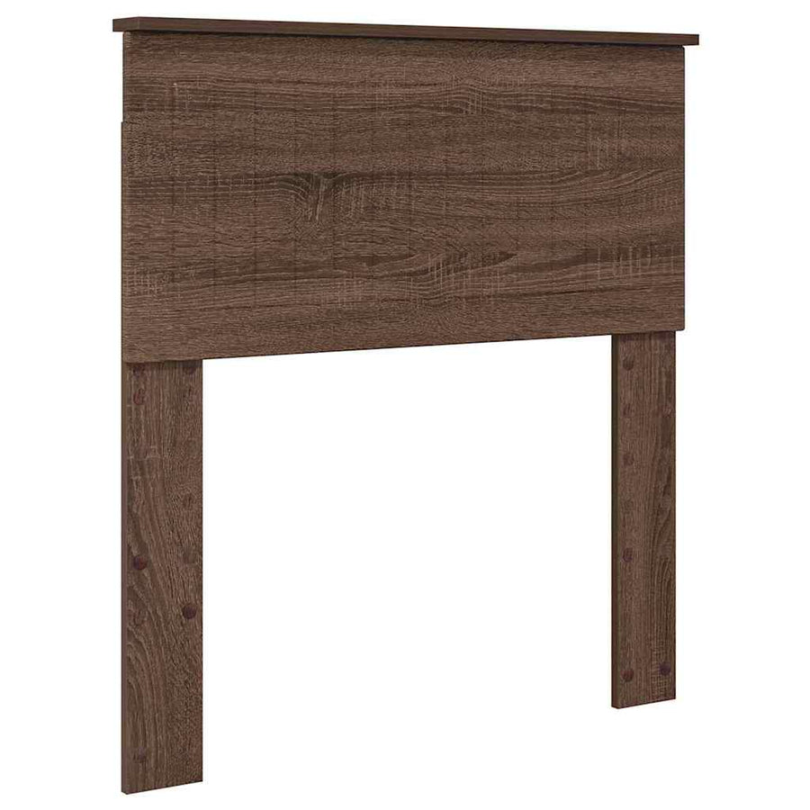 Hoofdbord met hoofdeinde Bruin Eiken 80 cm Bewerkt hout