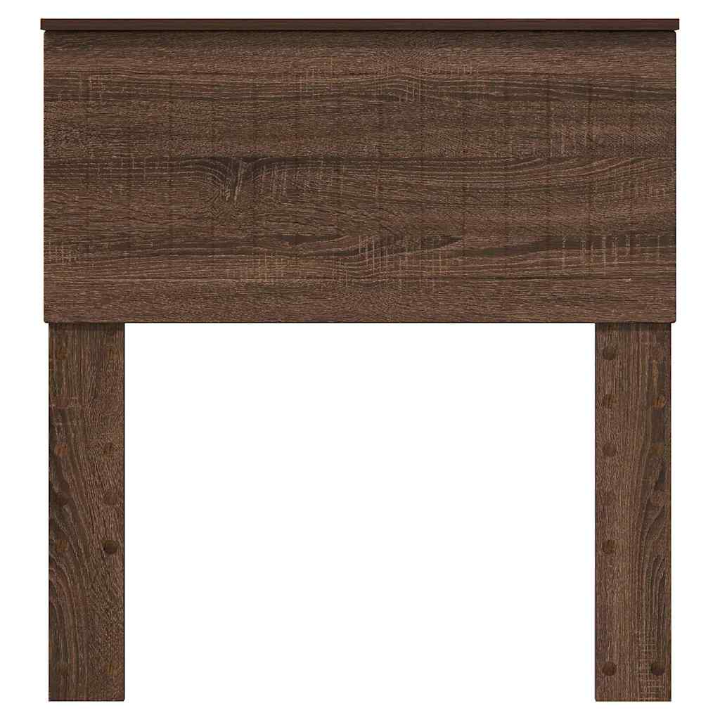 Hoofdbord met hoofdeinde Bruin Eiken 80 cm Bewerkt hout