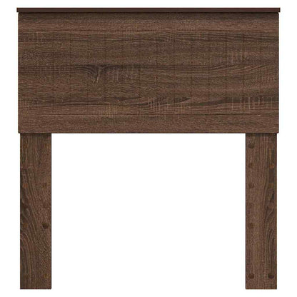 Hoofdbord met hoofdeinde Bruin Eiken 80 cm Bewerkt hout