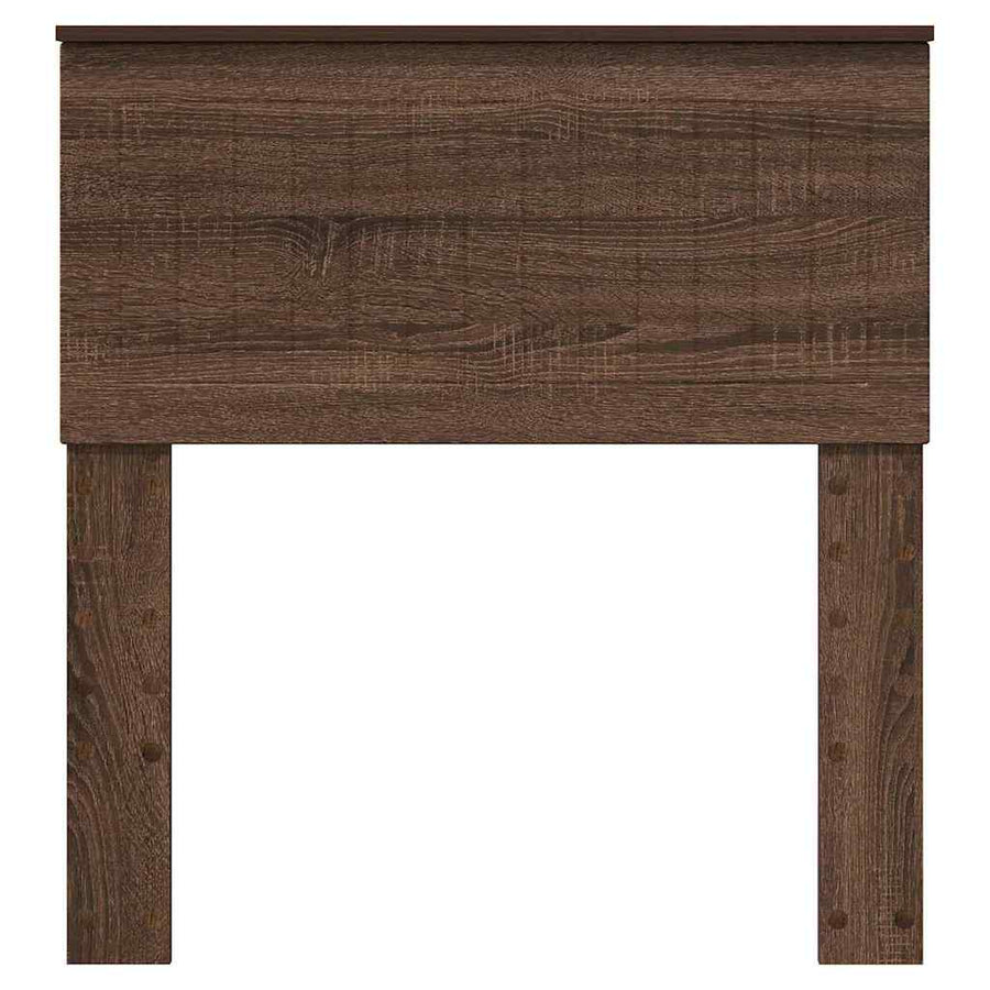 Hoofdbord met hoofdeinde Bruin Eiken 80 cm Bewerkt hout