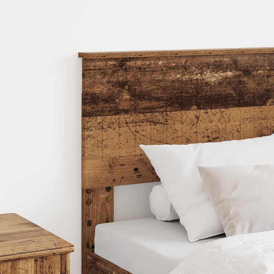 Hoofdbord met hoofdeinde Oud Hout 80 cm Bewerkt hout