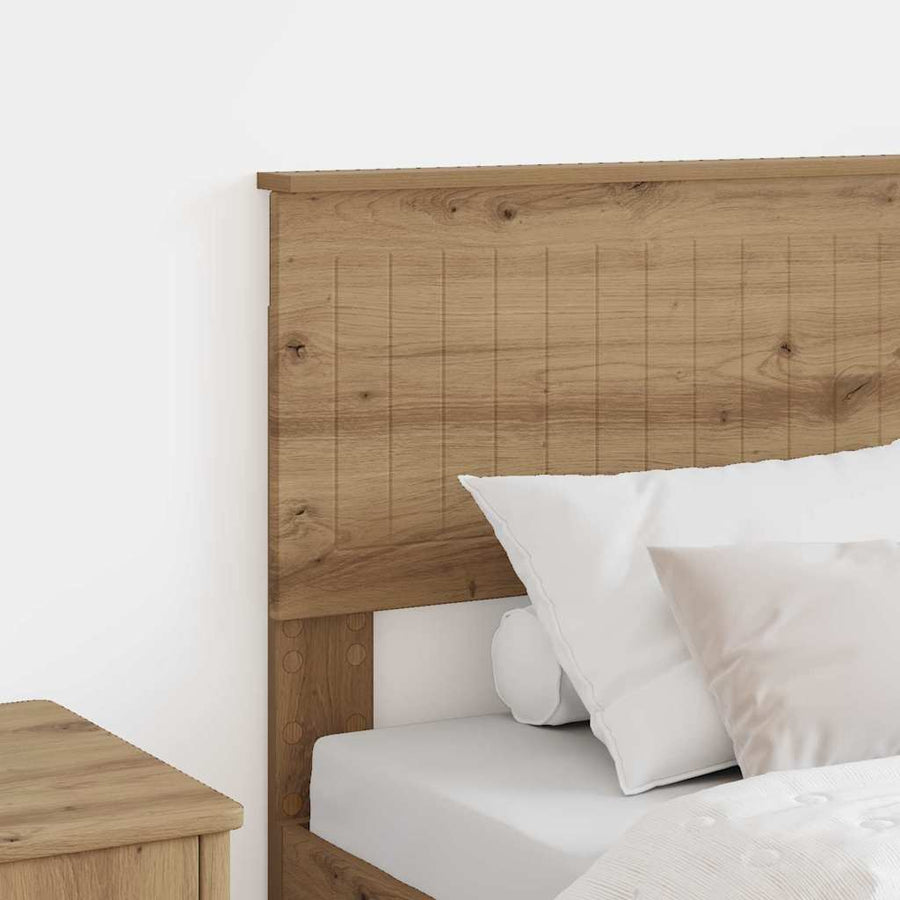 Hoofdbord met hoofdeinde Artisan Eiken 80 cm Bewerkt hout