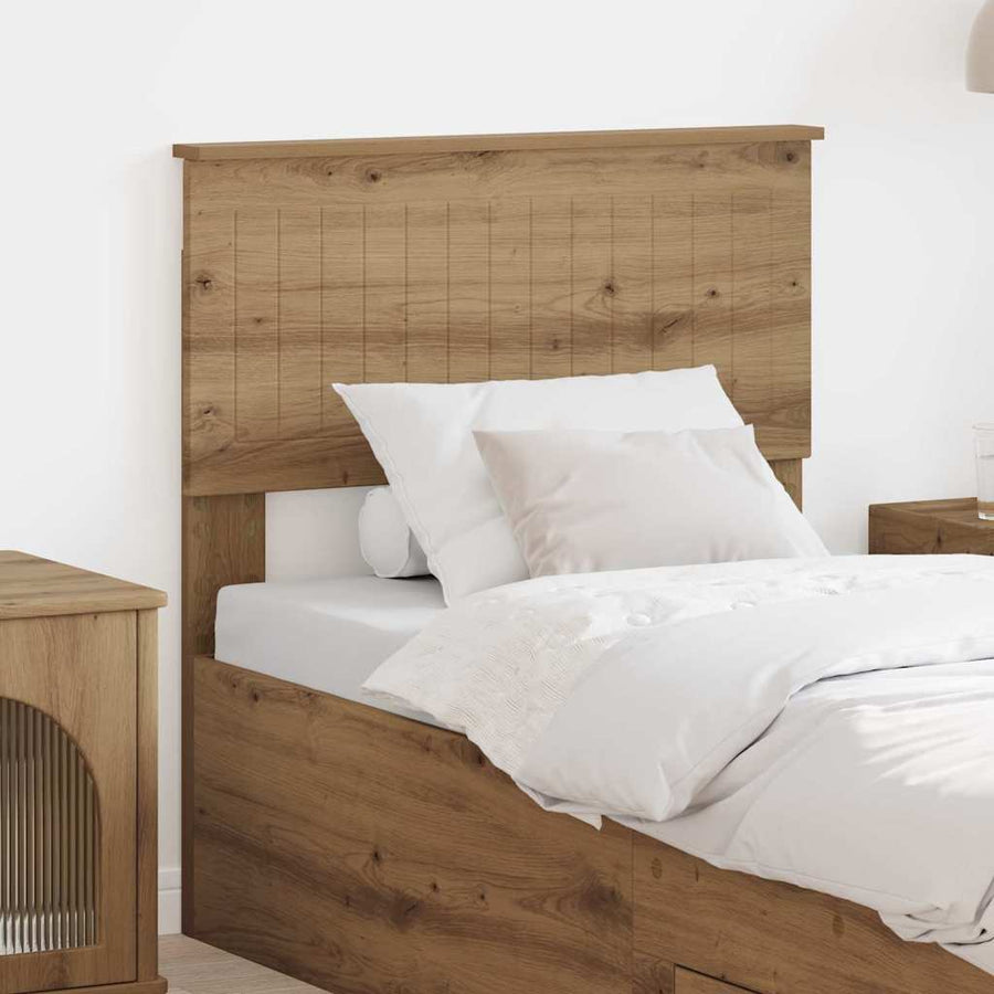 Hoofdbord met hoofdeinde Artisan Eiken 80 cm Bewerkt hout