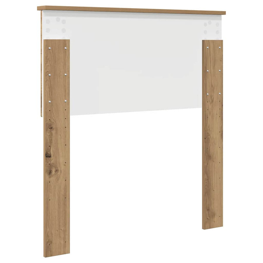 Hoofdbord met hoofdeinde Artisan Eiken 80 cm Bewerkt hout