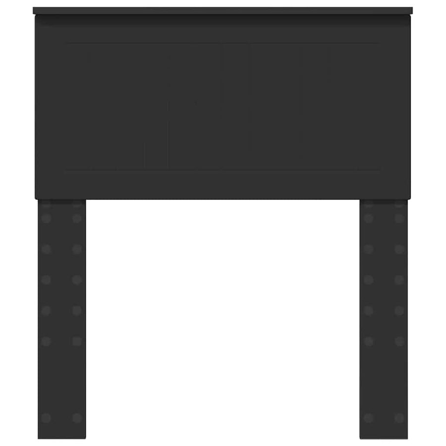 Hoofdbord met hoofdeinde Zwart Eiken 75 cm Bewerkt hout
