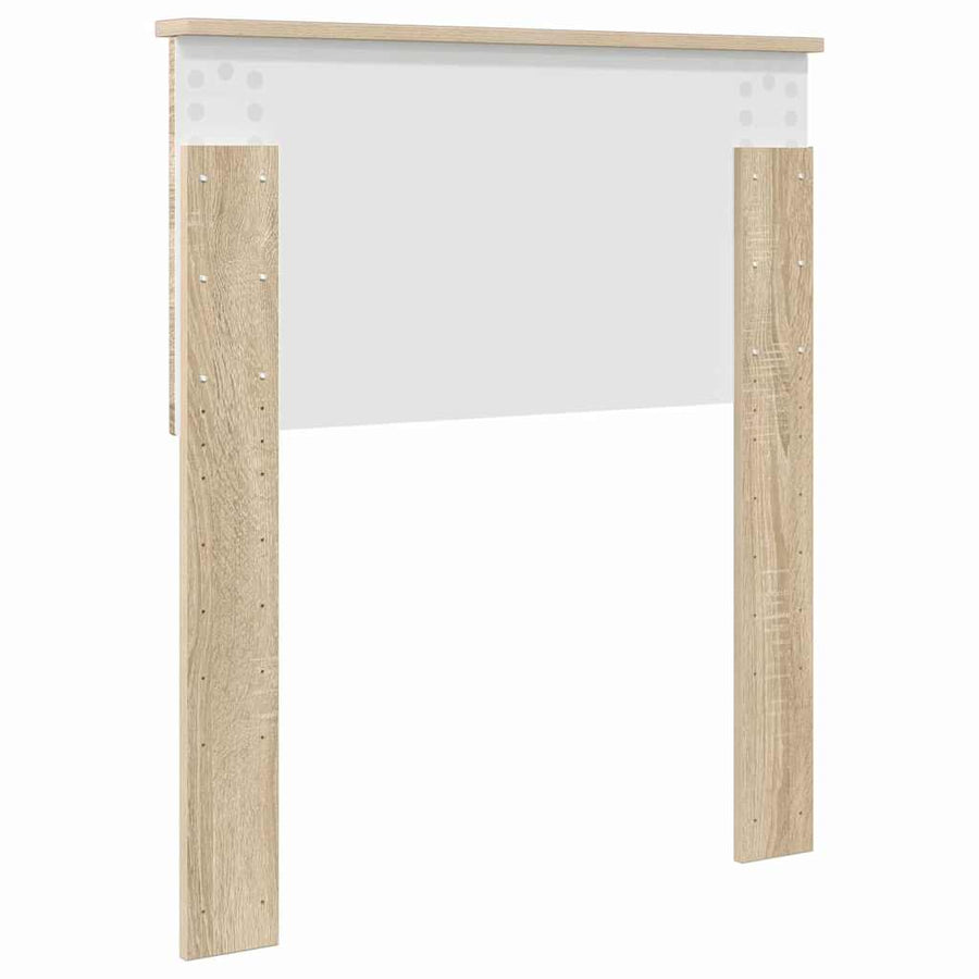 Hoofdbord met hoofdeinde Sonoma Eiken 75 cm Bewerkt hout