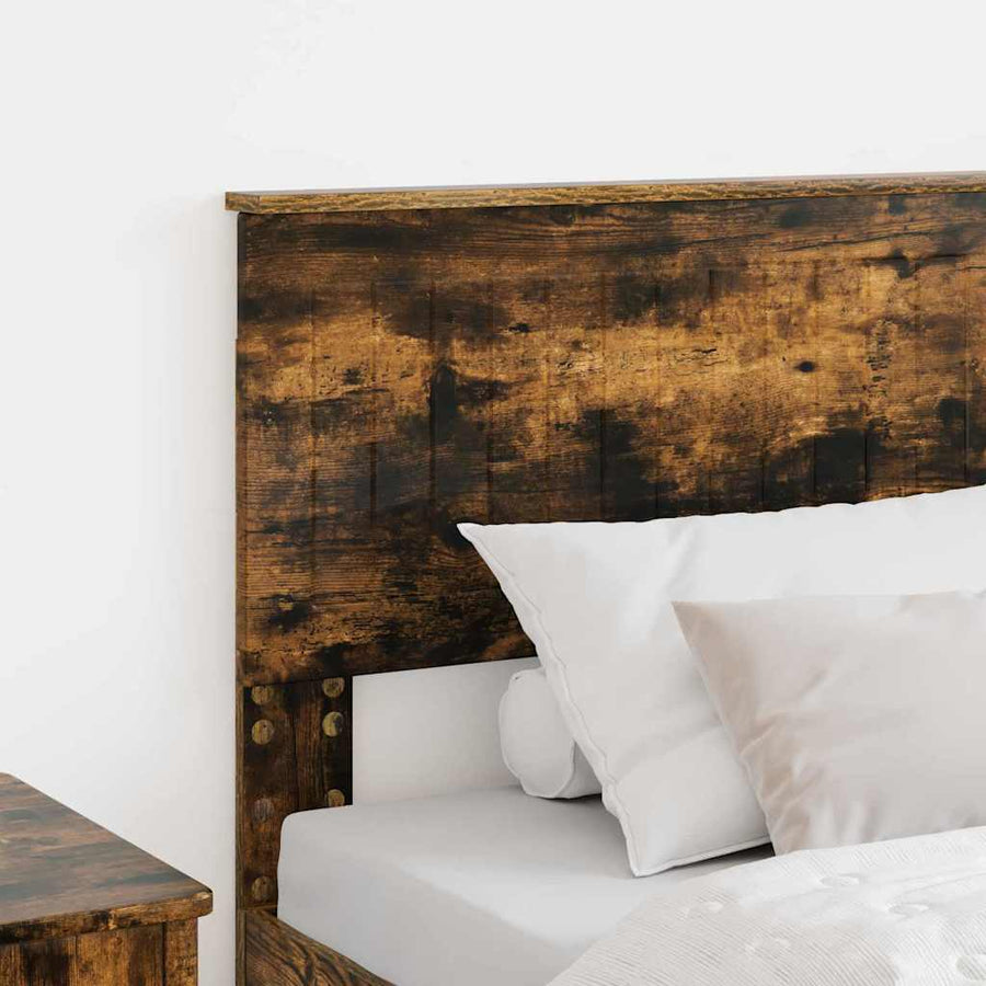 Hoofdbord met hoofdeinde Gerookt eiken 75 cm Bewerkt hout