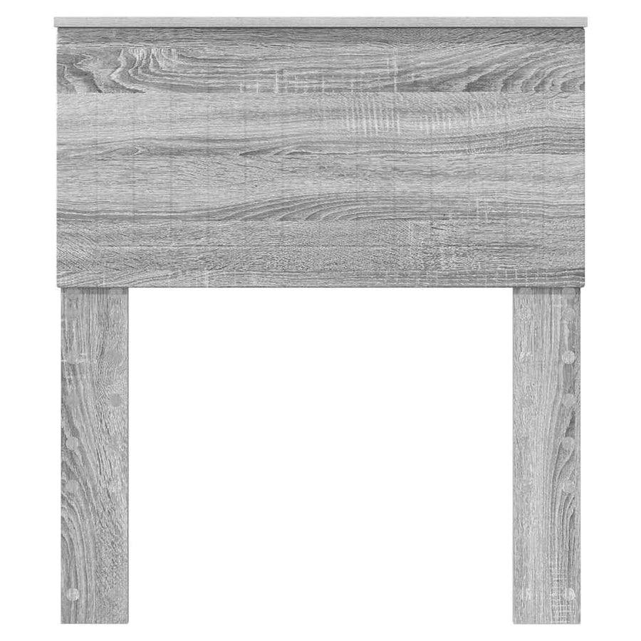 Hoofdbord met hoofdeinde Grijs Sonoma 75 cm Bewerkt hout