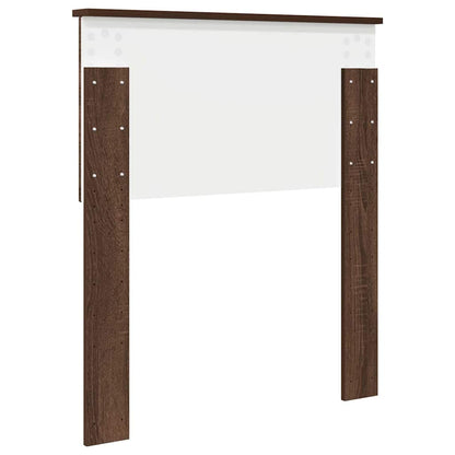 Hoofdbord met hoofdeinde Bruin Eiken 75 cm Bewerkt hout