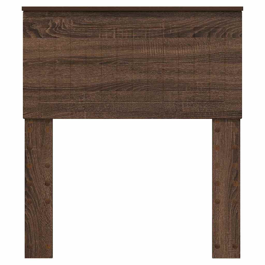 Hoofdbord met hoofdeinde Bruin Eiken 75 cm Bewerkt hout