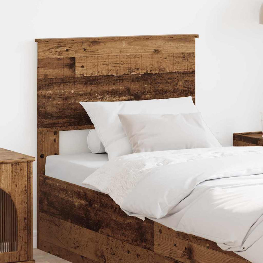 Hoofdbord met hoofdeinde Oud Hout 75 cm Bewerkt hout