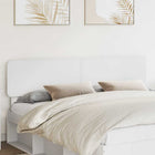 White Headboard 200 cm Engineered Wood