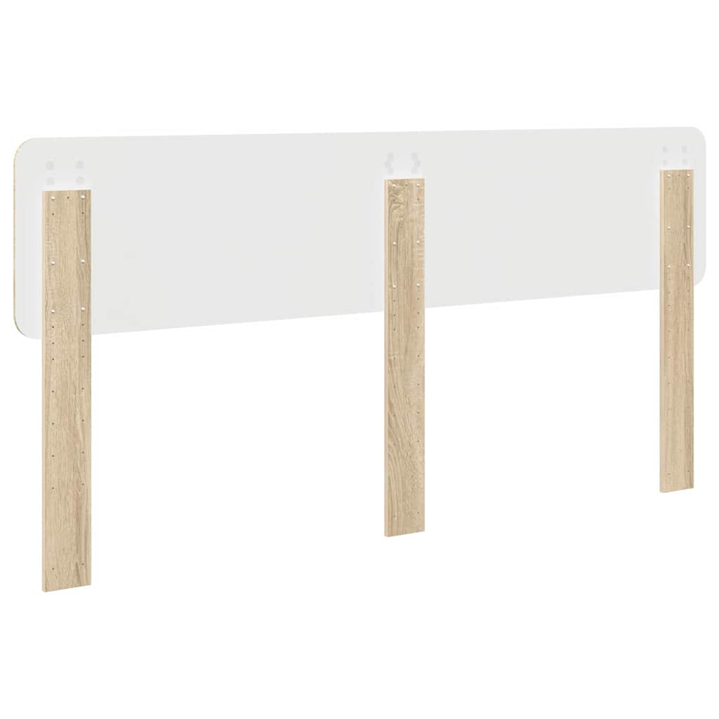 Hoofdbord met hoofdeinde Sonoma Eiken 200 cm Bewerkt hout