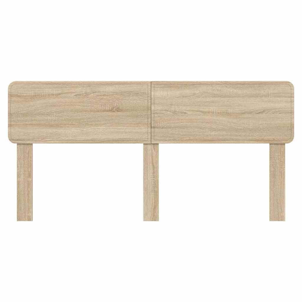 Hoofdbord met hoofdeinde Sonoma Eiken 200 cm Bewerkt hout