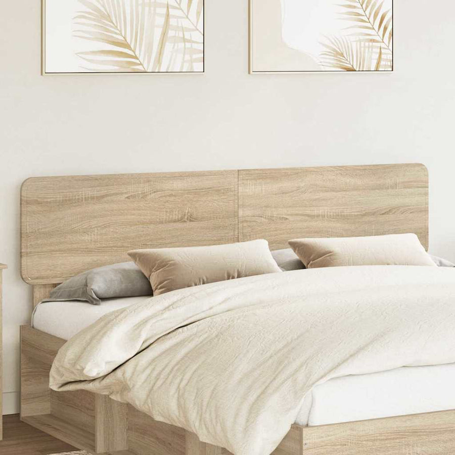 Hoofdbord met hoofdeinde Sonoma Eiken 180 cm Bewerkt hout