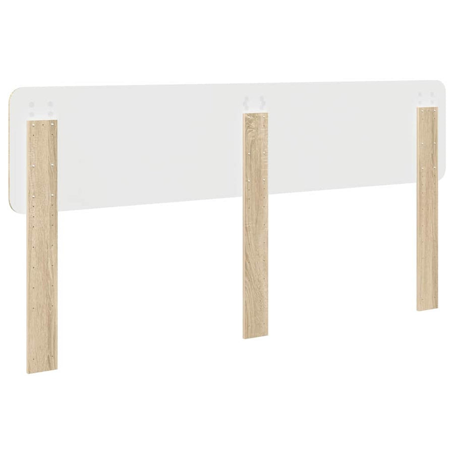Hoofdbord met hoofdeinde Sonoma Eiken 180 cm Bewerkt hout