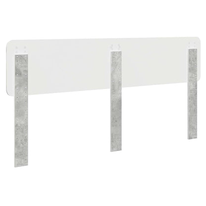 Hoofdbord met hoofdeinde Beton Grijs 180 cm Bewerkt hout