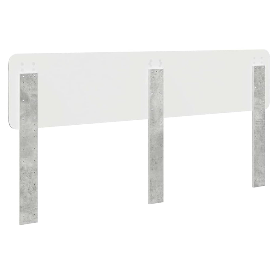 Hoofdbord met hoofdeinde Beton Grijs 180 cm Bewerkt hout