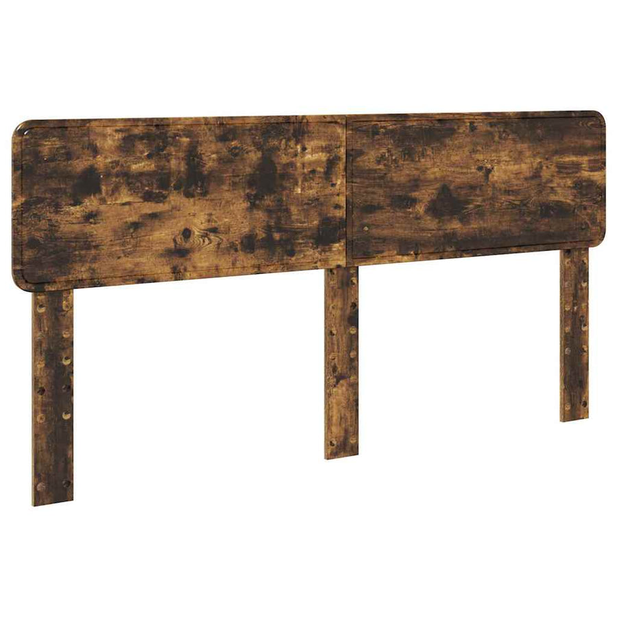 Hoofdbord met hoofdeinde Gerookt eiken 180 cm Bewerkt hout