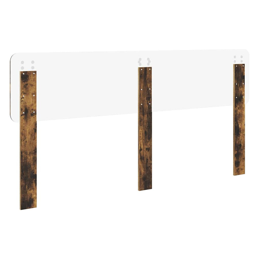 Hoofdbord met hoofdeinde Gerookt eiken 180 cm Bewerkt hout