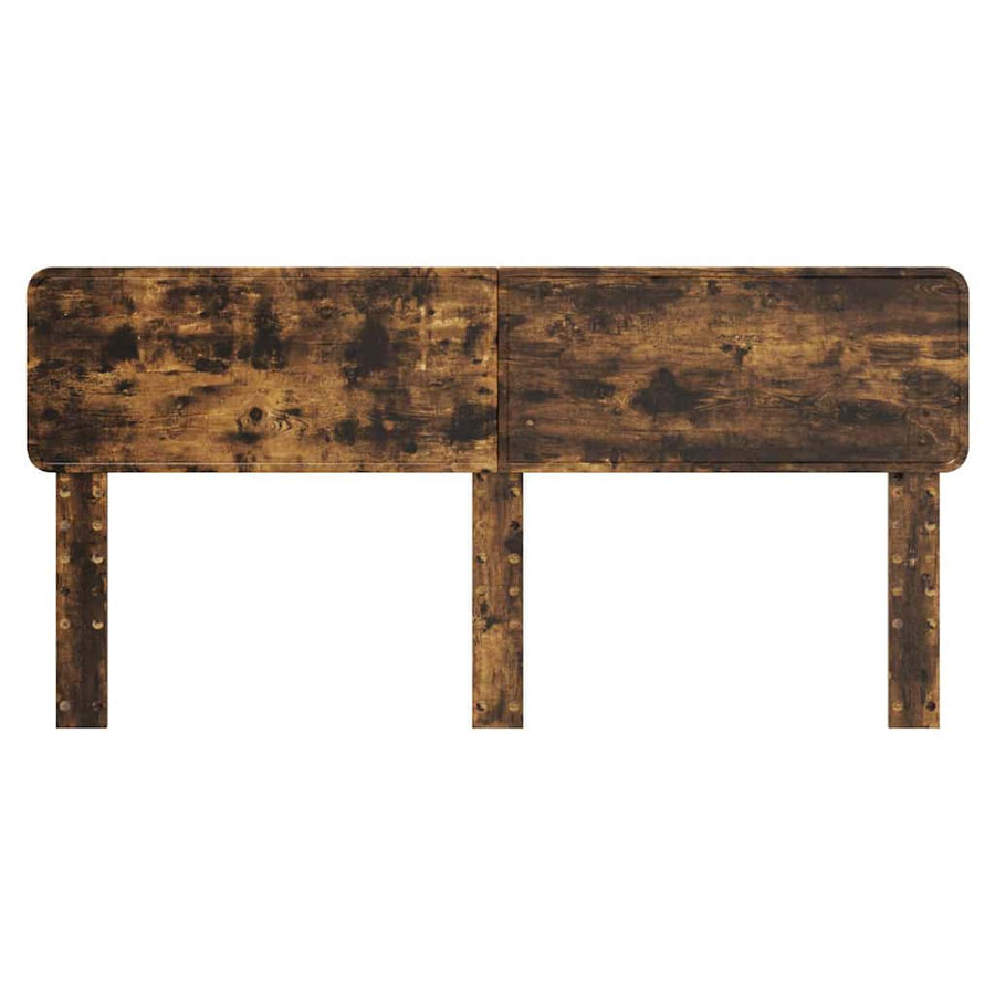 Hoofdbord met hoofdeinde Gerookt eiken 180 cm Bewerkt hout