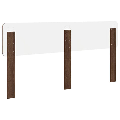 Hoofdbord met hoofdeinde Bruin Eiken 180 cm Bewerkt hout