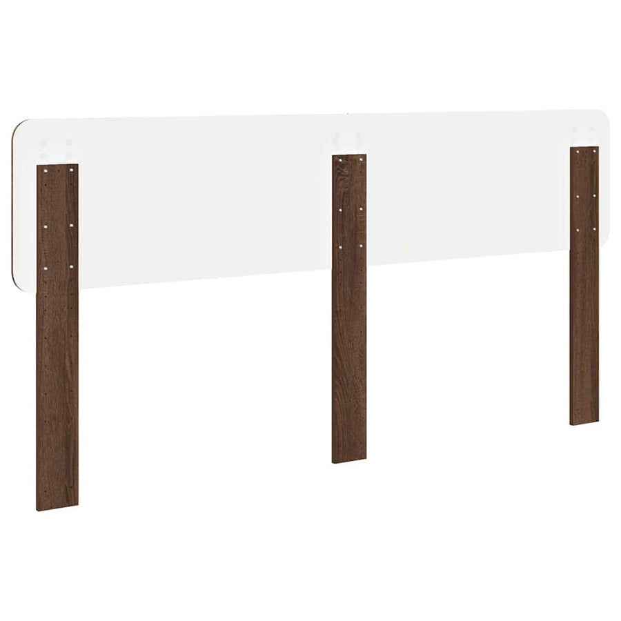 Hoofdbord met hoofdeinde Bruin Eiken 180 cm Bewerkt hout