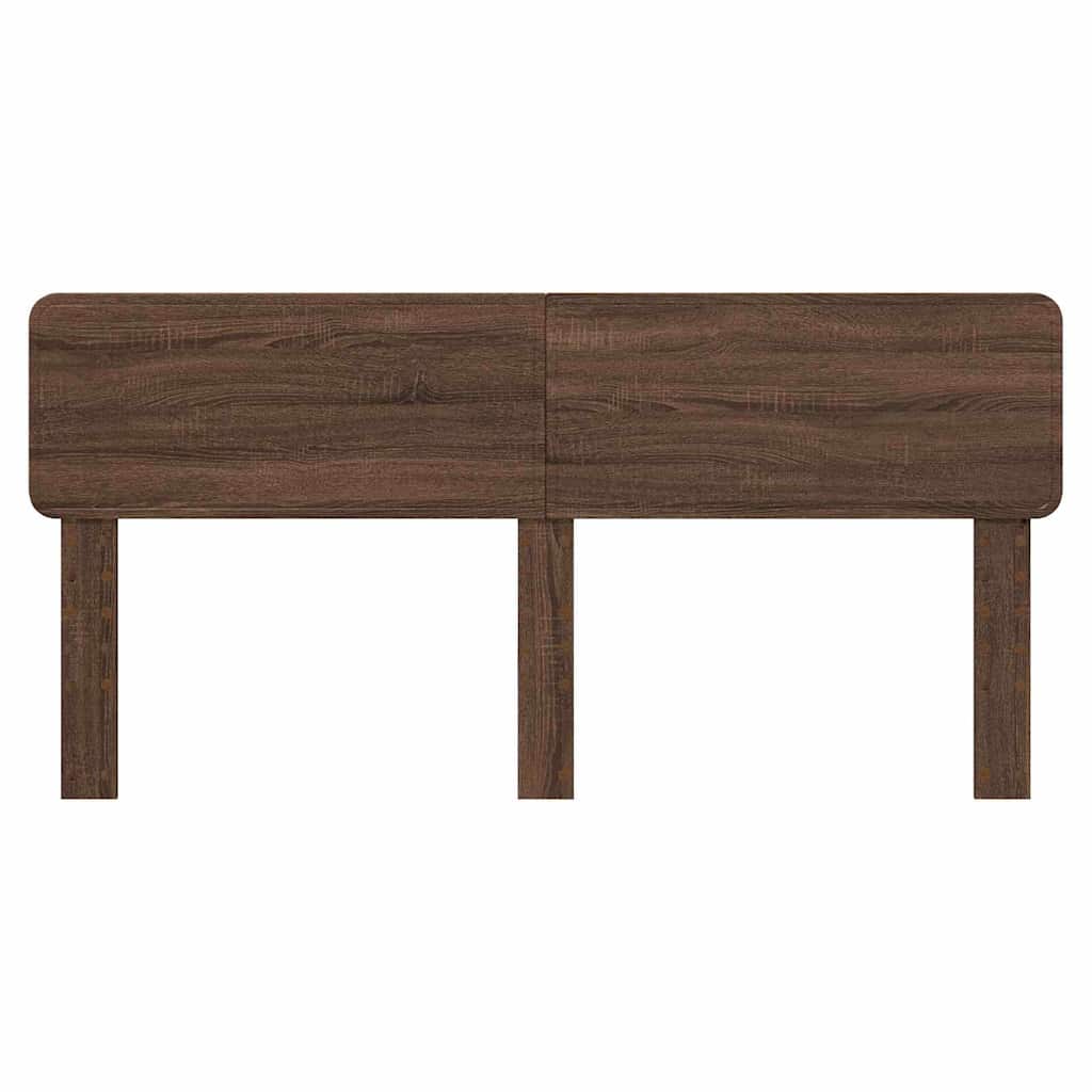 Hoofdbord met hoofdeinde Bruin Eiken 180 cm Bewerkt hout