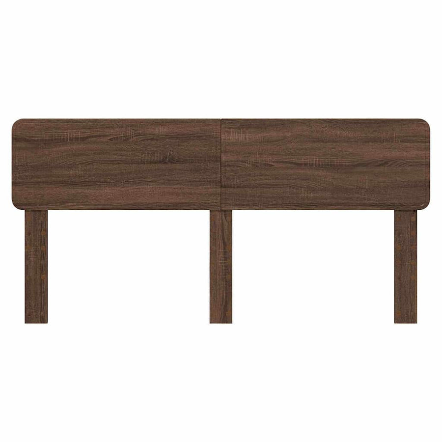 Hoofdbord met hoofdeinde Bruin Eiken 180 cm Bewerkt hout