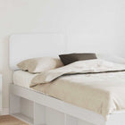 Headboard White 160 cm Carved wood