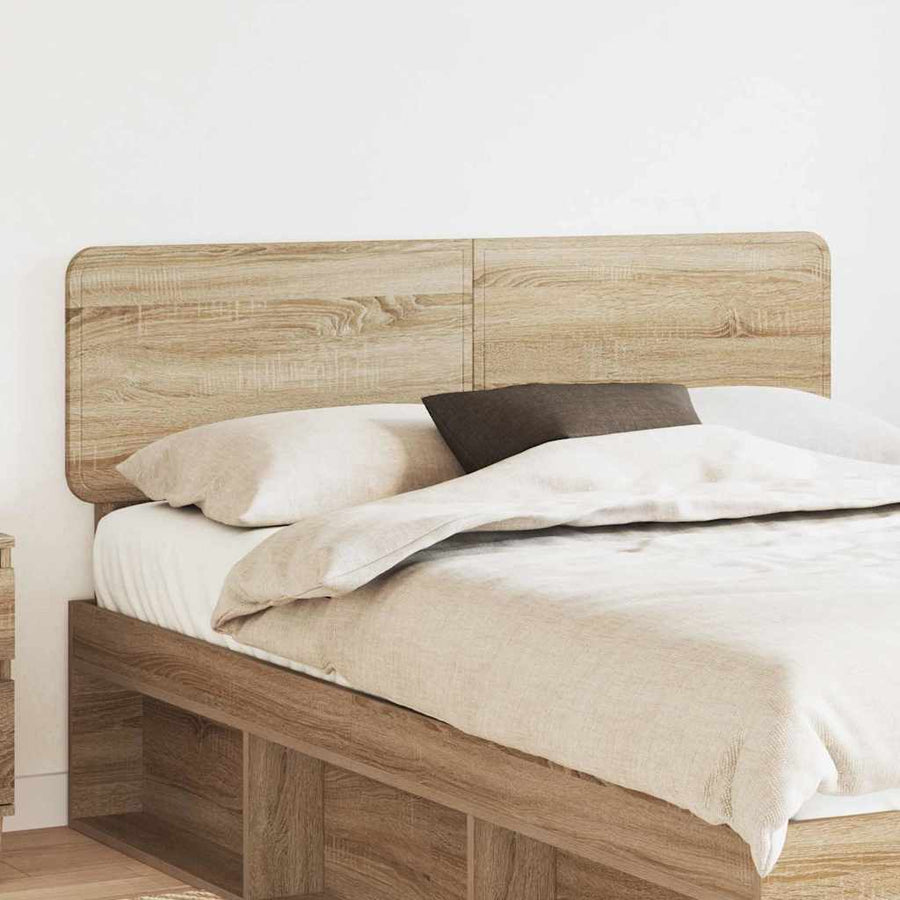 Hoofdbord met hoofdeinde Sonoma Eiken 160 cm Bewerkt hout