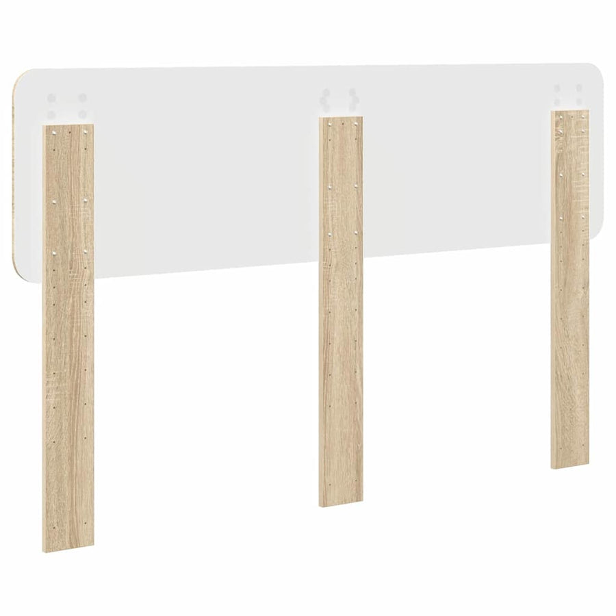 Hoofdbord met hoofdeinde Sonoma Eiken 160 cm Bewerkt hout