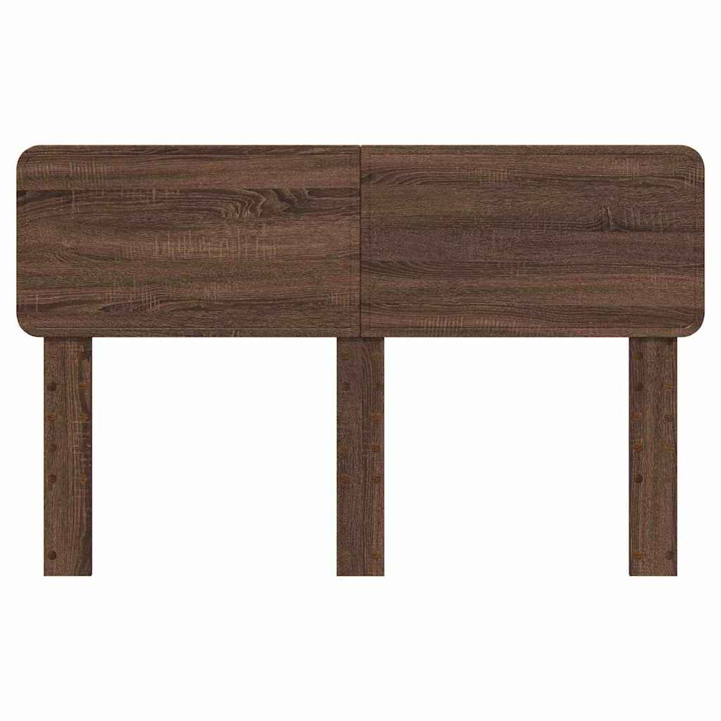 Hoofdbord met hoofdeinde Bruin Eiken 160 cm Bewerkt hout