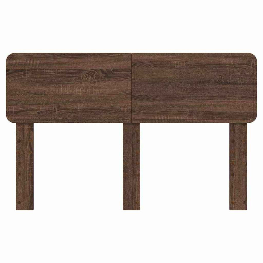 Hoofdbord met hoofdeinde Bruin Eiken 160 cm Bewerkt hout
