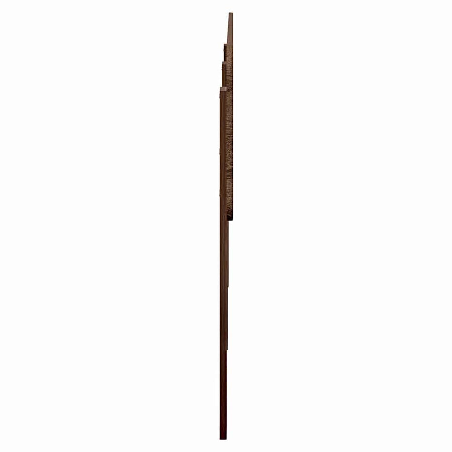 Hoofdbord met hoofdeinde Bruin Eiken 160 cm Bewerkt hout